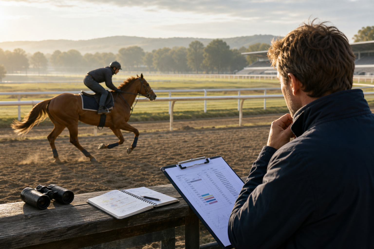 Illustration éditoriale — Comment évaluer la forme réelle d’un cheval avant une course ?