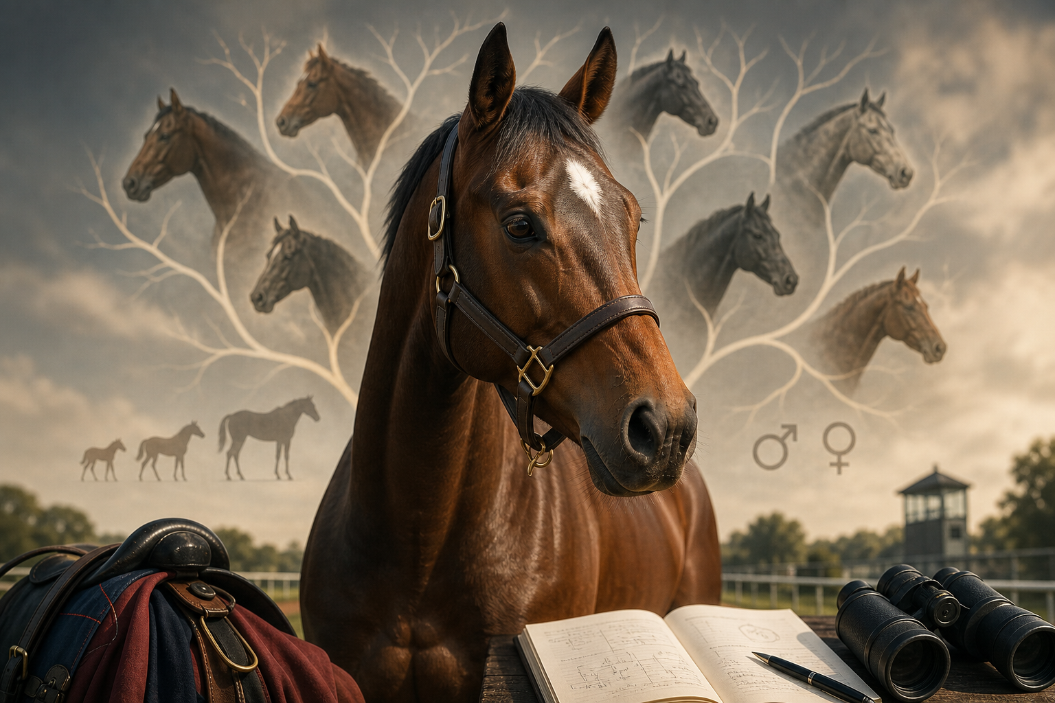 Illustration éditoriale — Âge, sexe et pedigree : quelle importance dans l’analyse d’un cheval ?