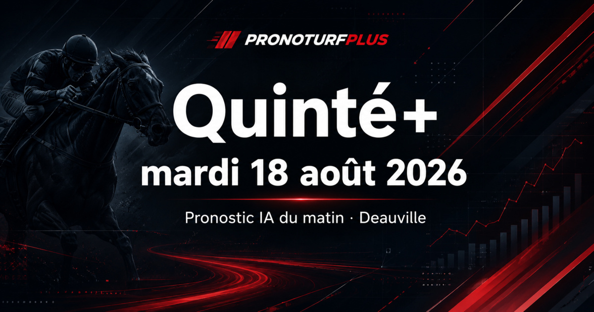 Pronostic Quinté du jour à Deauville — Prix du Vieux Bassin