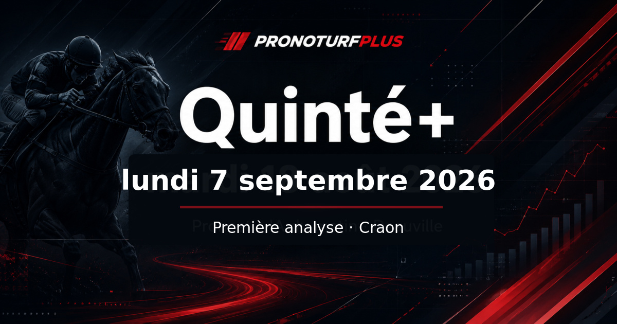 Pronostic Quinté du Prix V And B à Craon le 7 septembre 2026