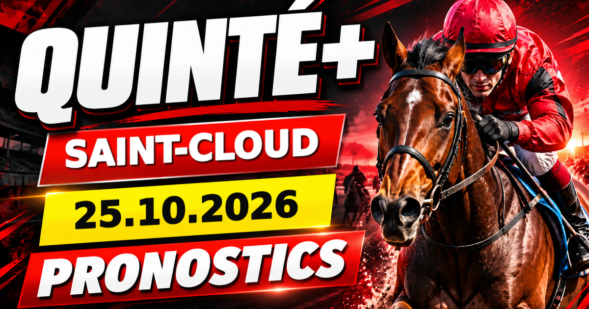 Course de galop à Saint-Cloud pour le pronostic Quinté du 25 octobre 2026, Prix de l’Élevage